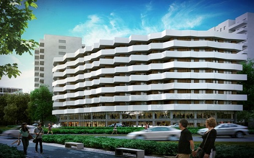 Na Manhattan Place zawisła wiecha