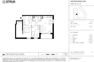Plan inwestycji Nocznickiego 29 bud. A 13