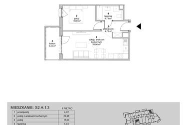 Plan inwestycji ATAL Idea Swarzędz II 1